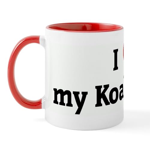 White/Red Inside - I Love My Koala Bear! Mug