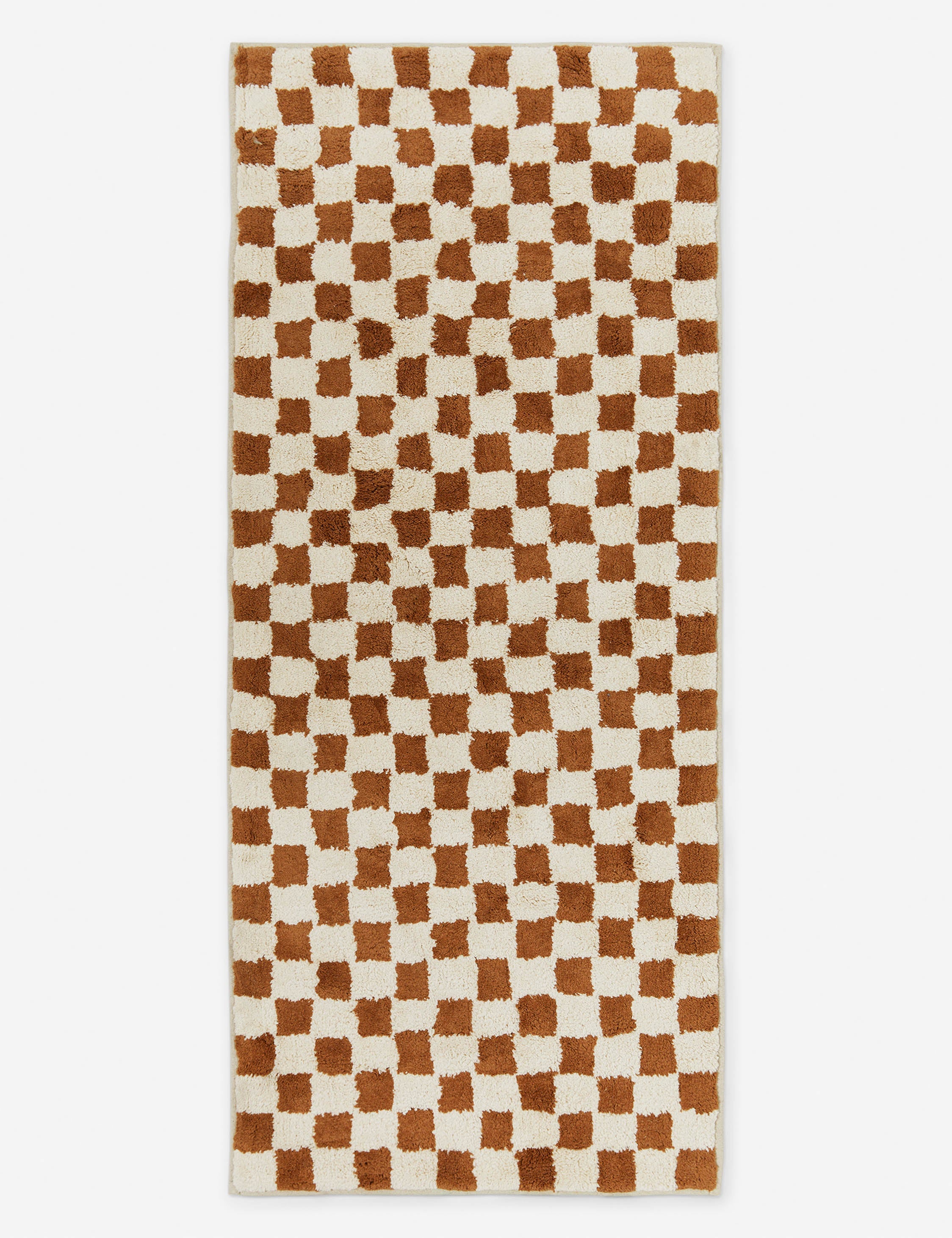 Checkerboard Bath Mat by Sarah Sherman Samuel - Non-Slip Bathroom Rug for Modern Home Decor - Perfect for Bathroom, Spa, and Shower Use