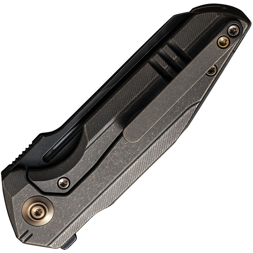 WE Knife Co. StarHawk Folding Knife - Bronze Titanium Handle, WE21017-2 - EDC Pocket Knife for Outdoor Camping, Hiking & Everyday Carry