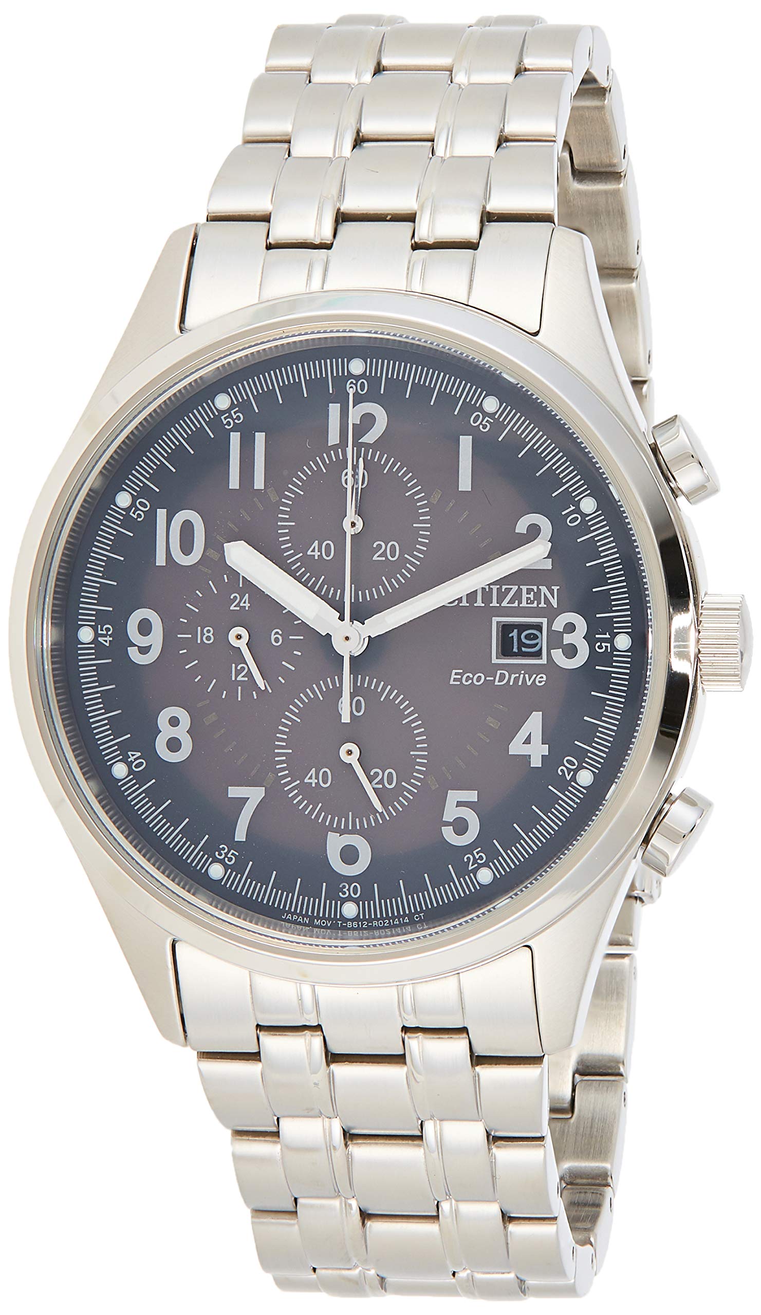 Citizen Men's Eco-Drive Stainless Steel Watch CA0620-59H - Silver-Tone Japanese Quartz Movement, Water Resistant - Perfect for Business, Casual & Formal Occasions