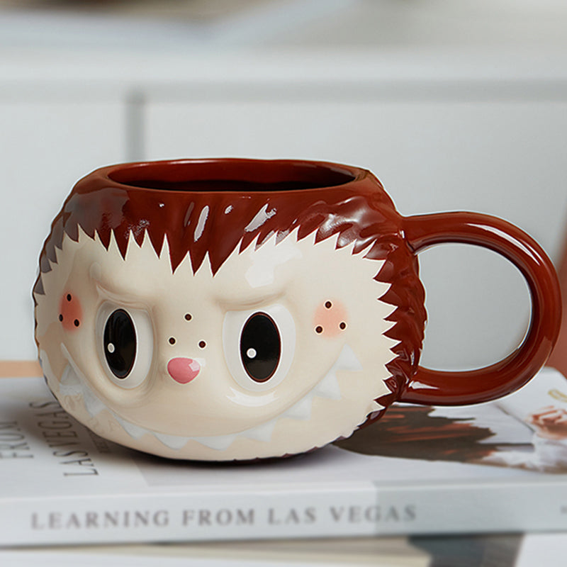 POP MART The Monsters LABUBU Insulated Travel Mug with Lid - Cute Cartoon Character Coffee Cup for Office, Home & Gift Giving