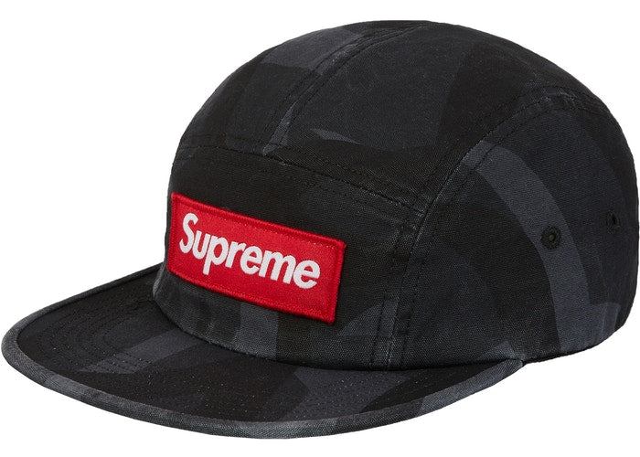 Supreme Military Camp Cap (FW19) Black Tribal Camo - Stylish Army Hat for Men & Women - Perfect for Outdoor Adventures, Streetwear Fashion & Urban Lifestyle
