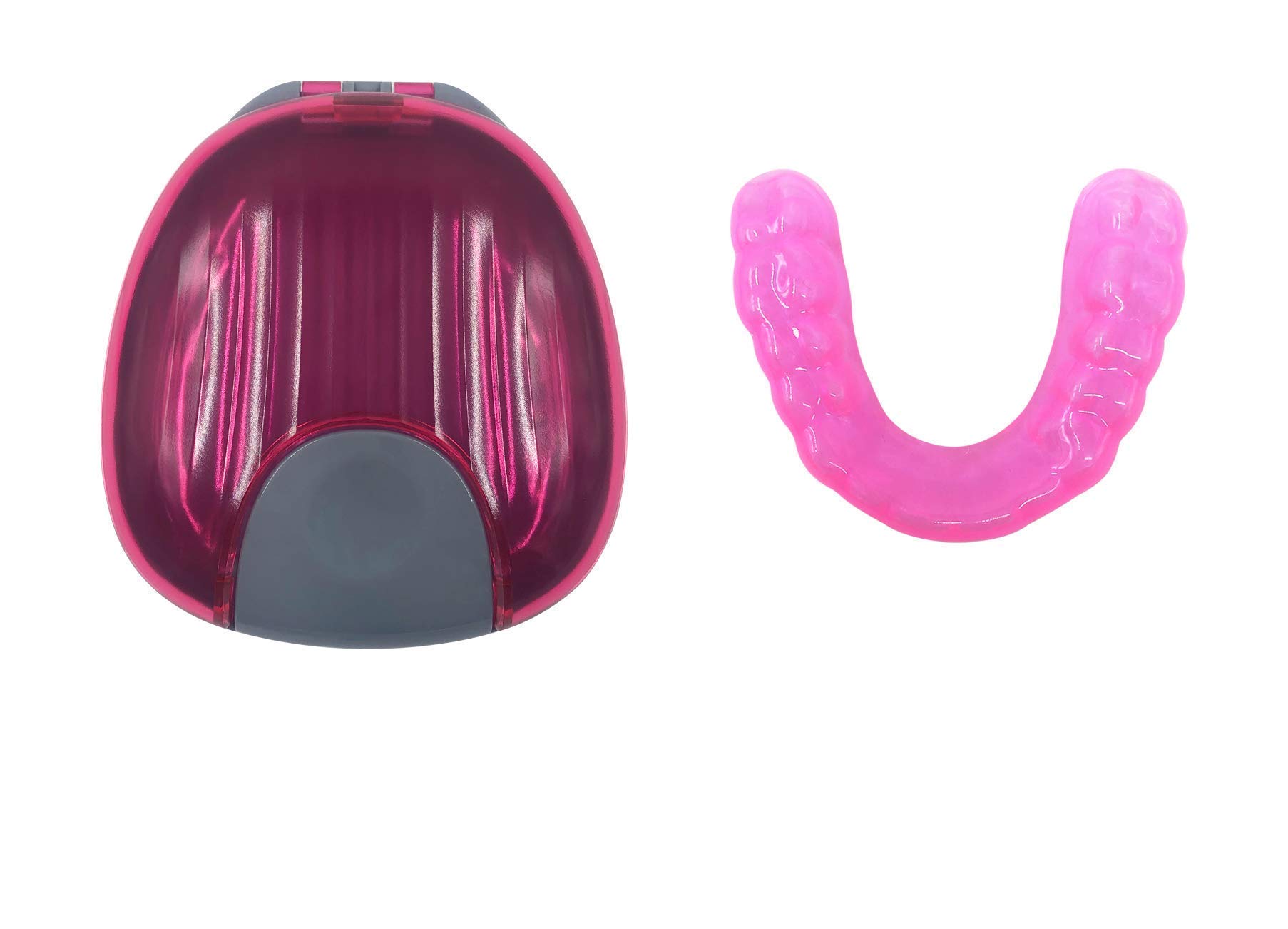 Custom Dental Night Guard for Teeth Grinding & Clenching - Durable Mouth Guard for Bruxism Relief - Upper Hybrid 3mm Pink Guard - Relieves Jaw Pain & Soreness - Perfect for Nighttime Teeth Protection & TMJ Comfort