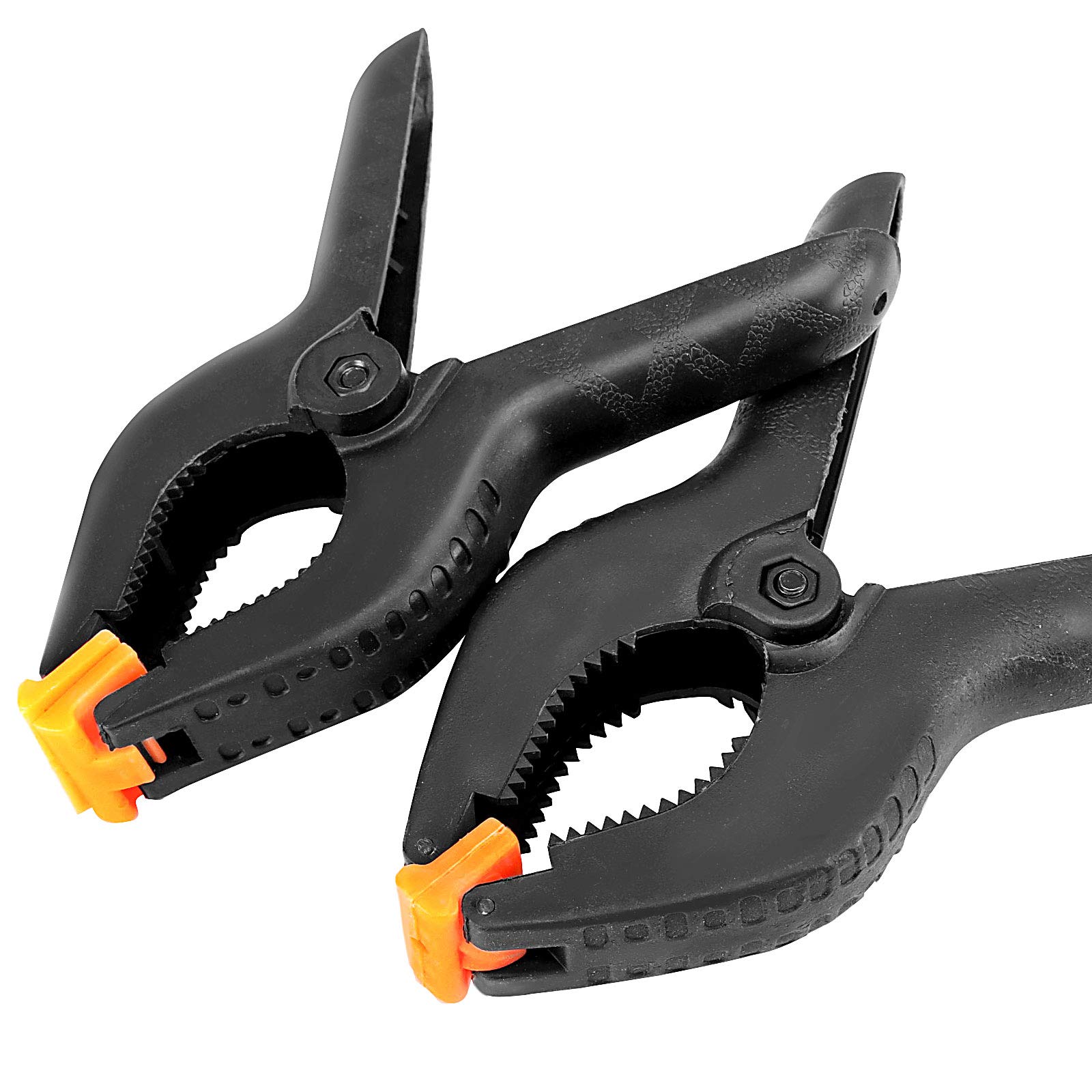 ZOENHOU 22-Piece 6-Inch Spring Clamp Set - Heavy Duty Nylon Plastic Clips with Flexible Jaw Pads & Anti-Slip Handles for Woodworking, Photography Backdrops, Studio Crafts, DIY Projects, Home Improvement, and Artwork
