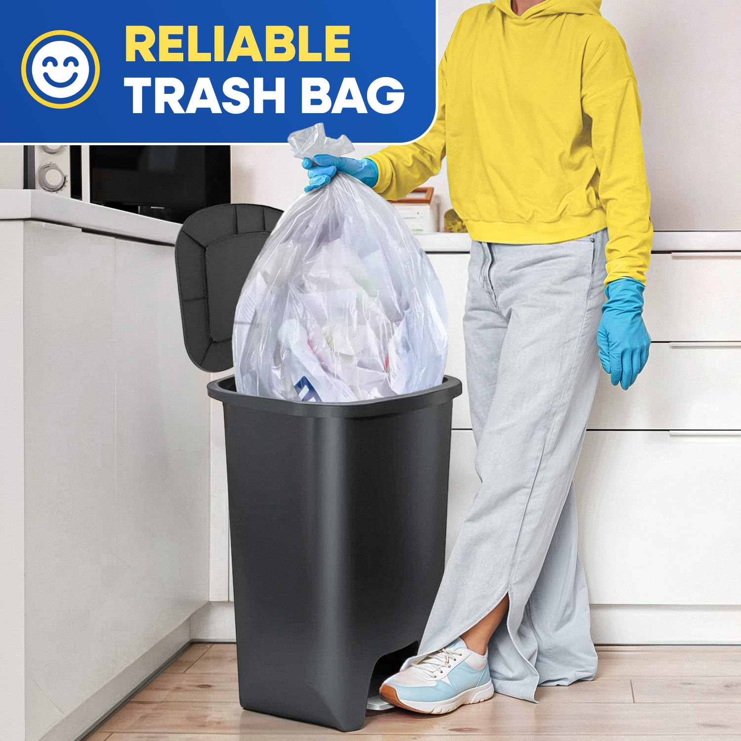 20-30 Gallon Clear Trash Bags (30
