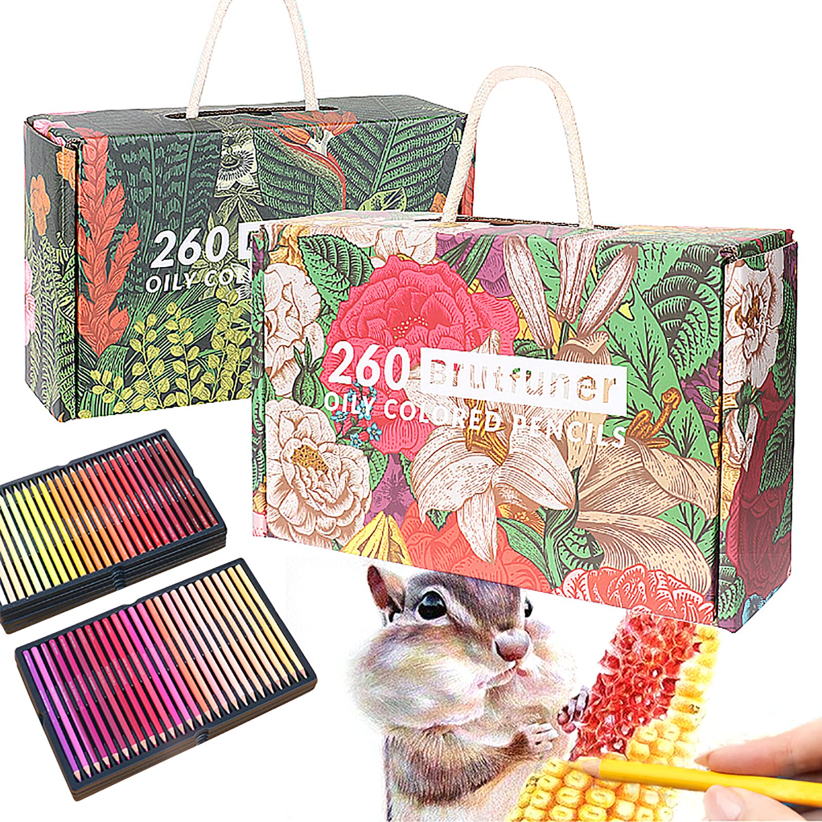 520 Premium Colored Pencils Set for Adults & Artists - Vibrant Drawing & Sketching Pencils with Dual Tips (260 Colors) - Perfect Gift for Parents, Kids & Couples - Ideal for Adult Coloring Books, Art Projects & Creative Relaxation