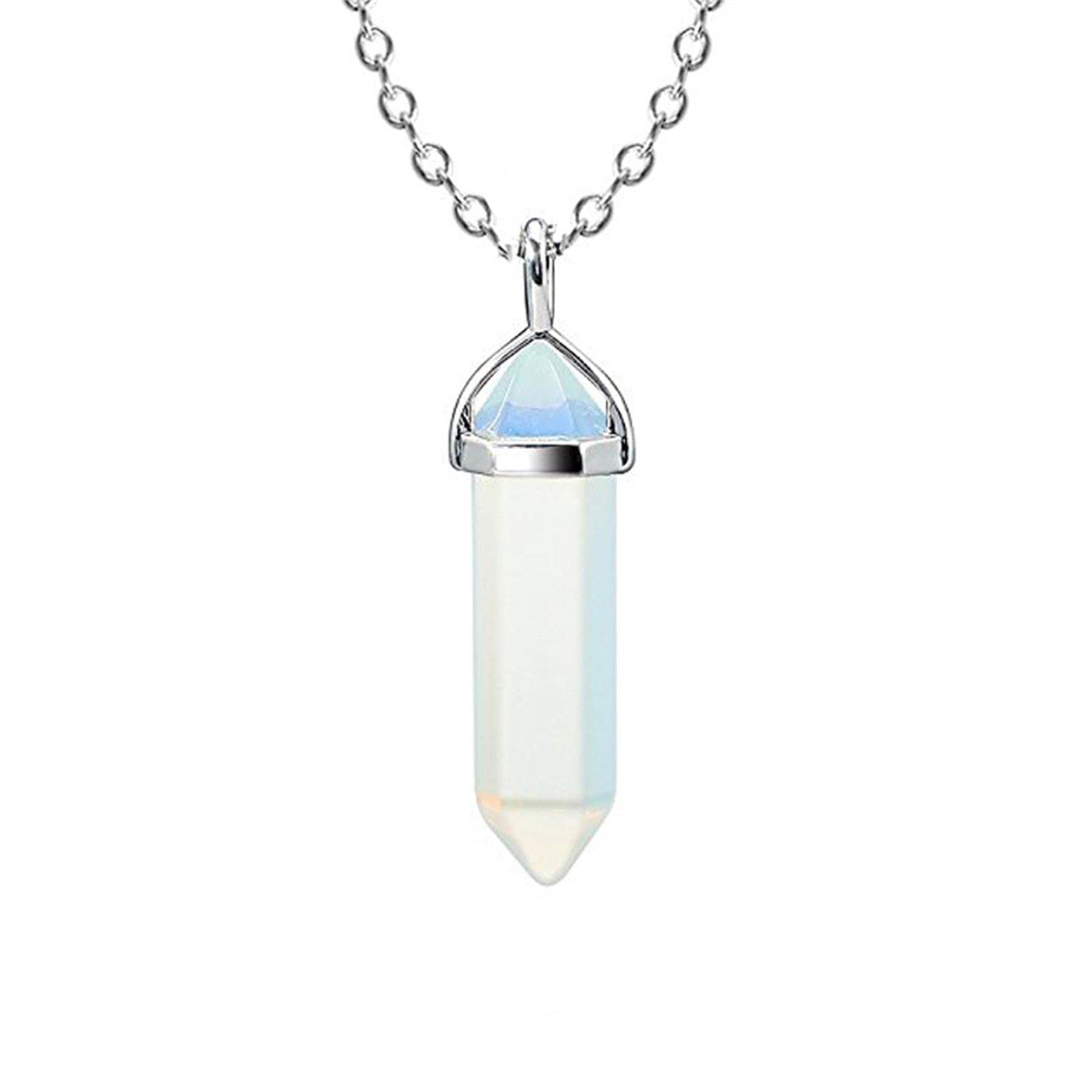 KIFEDSLJ Hexagonal Amethyst Crystal Pendant Necklace - Natural Quartz Gemstone Chakra Healing Jewelry for Women | Spiritual Healing, Meditation & Everyday Elegance
