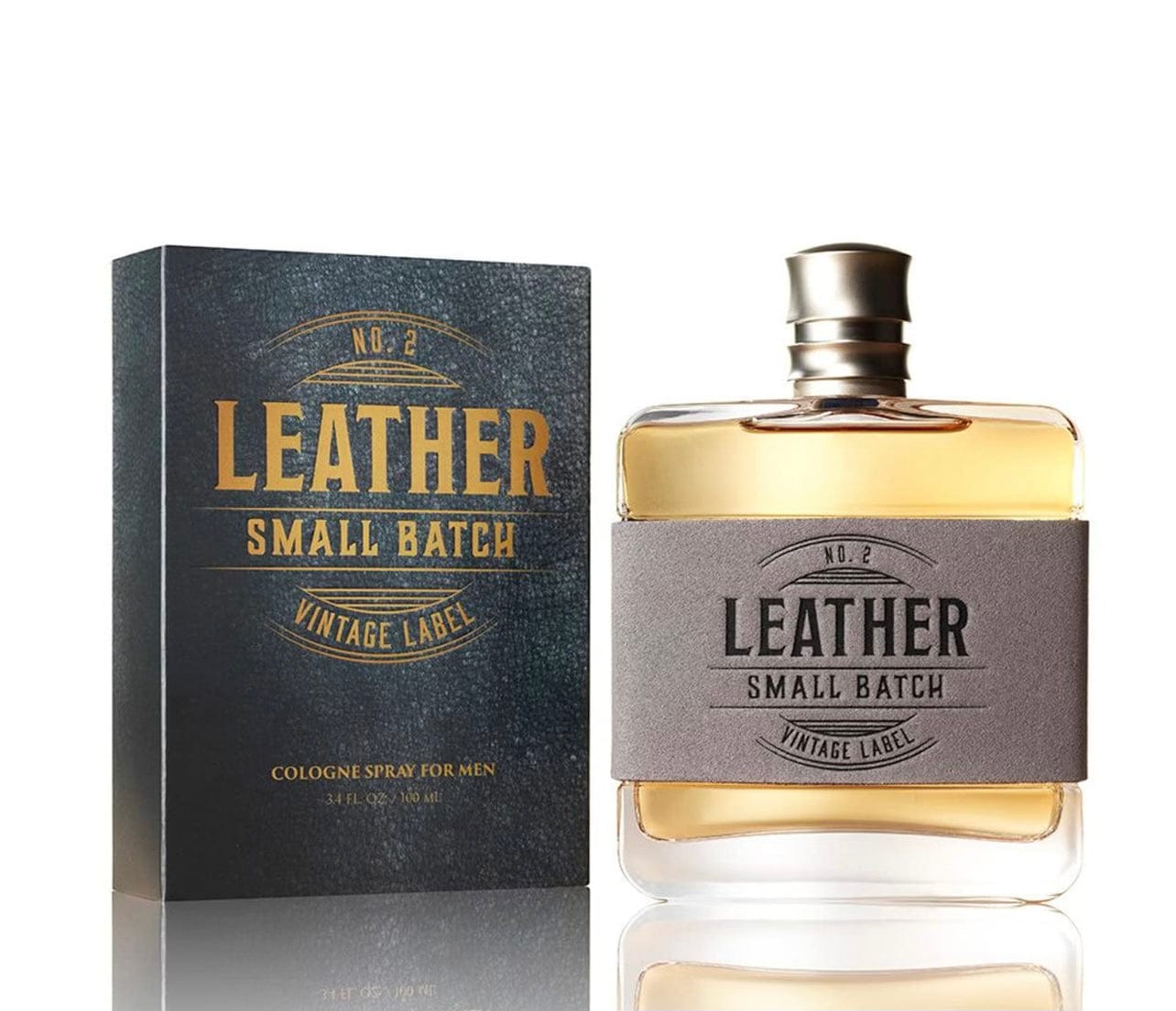 Premium Small Batch Leather No. 2 Cologne for Men - Luxury Scent for Date Nights & Special Occasions