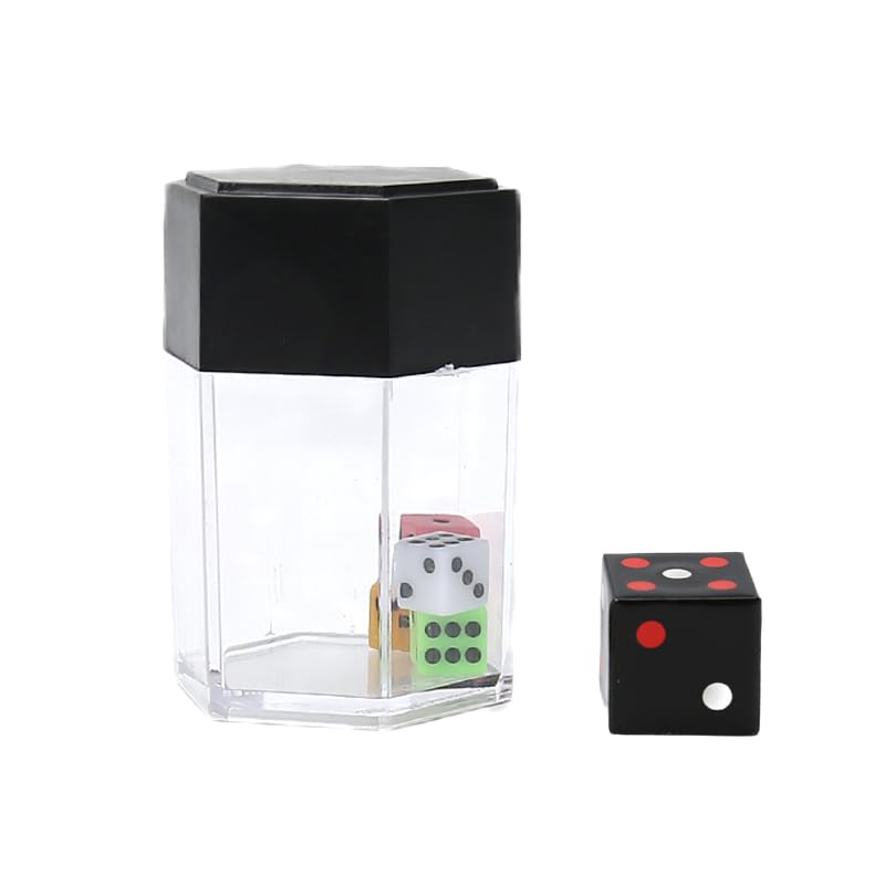 MOMOMAGE Exploding Dice Magic Trick Set - Professional Close-Up Street Illusion Props for Magicians, Mentalism & Parlor Tricks - Novelty Funny Toy (Multicolor) - Perfect for Magic Shows, Birthday Parties & Stage Performances