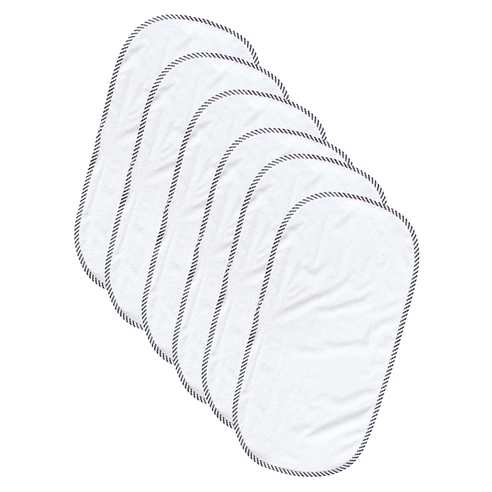 **Yissone 6-Pack Bamboo Rayon Changing Pad Liners - Ultra Soft, Waterproof & Washable - Reusable Changing Table Cover for Baby Nursery, Diaper Changing Station & Travel**