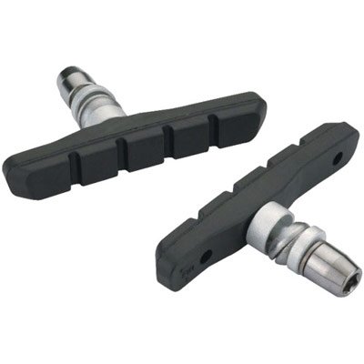 KHS Universal V-Brake Shoes 70mm Black - Bulk Box of 100 Pairs - Perfect for Mountain Bikes, ATBs, and Cycling Maintenance