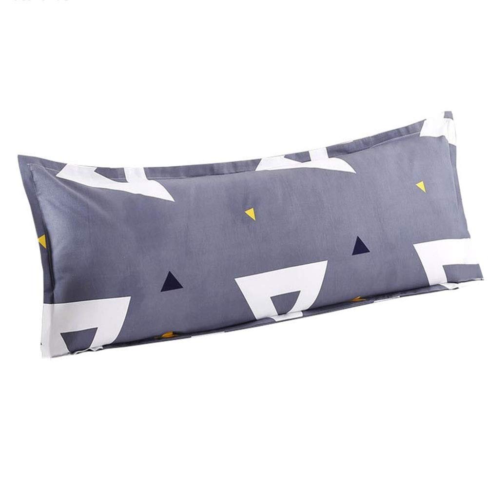 CHAXIA Long Bolster Cushion Pillows - Double Lovers Body Pillow, Soft Cotton Cover, Breathable & Cozy - 4 Colors & 3 Sizes (180x48cm) - Perfect for Couples, Bedroom Decor, Reading & Lounge Comfort