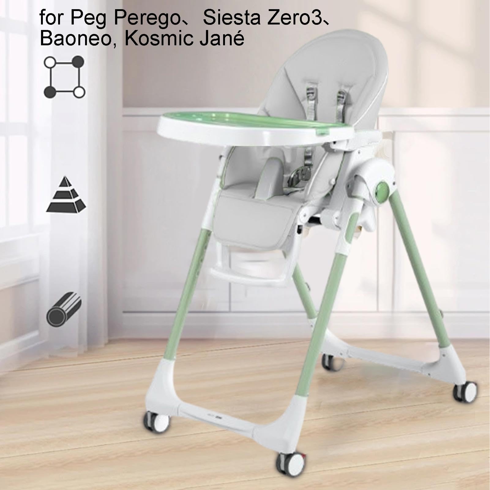 **Baby High Chair Cover - Soft & Breathable Cushion for Peg Perego, Siesta Zero3, Kosmic Jané - Padded Highchair Seat Protector for Comfort & Safety - Perfect for Dining, Travel & Home Use**