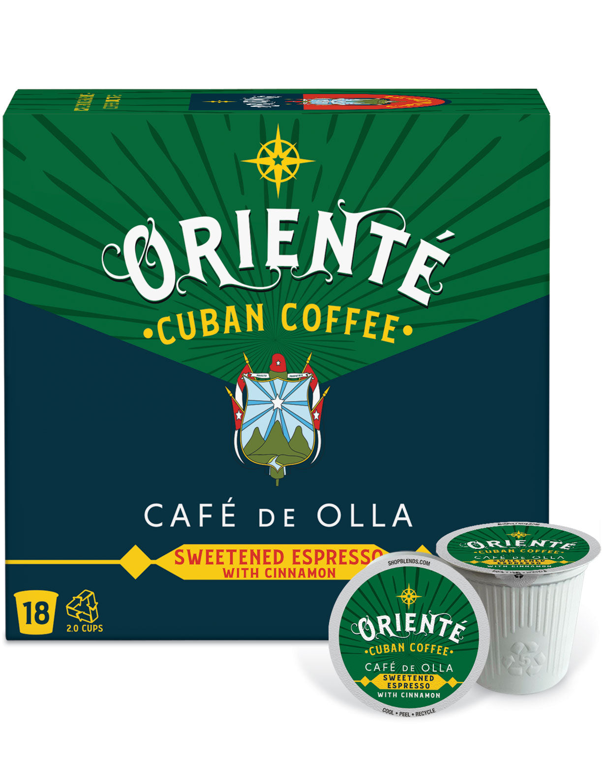 Oriente Cafe De Olla Dark Roast Coffee Pods - Authentic Mexican Coffee for Keurig Brewers | Perfect for Breakfast, Office & Home Use