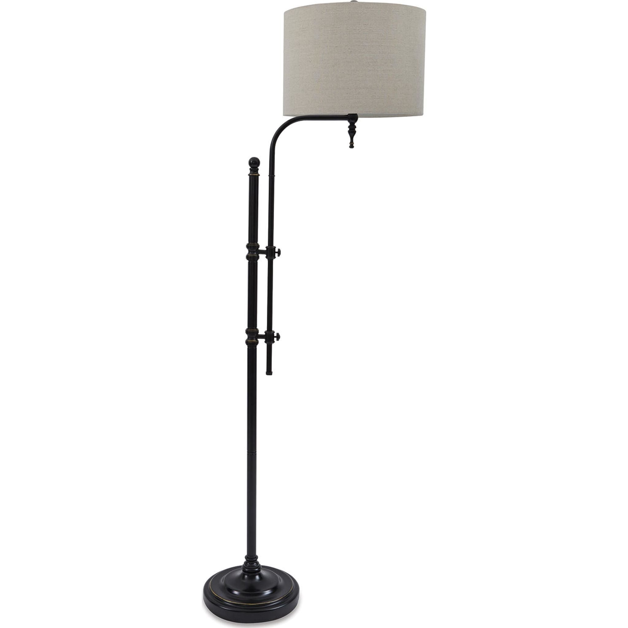 Anemoon Modern Floor Lamp in Black - 65 Inch Tall Standing Light for Living Room, Bedroom & Office Decor