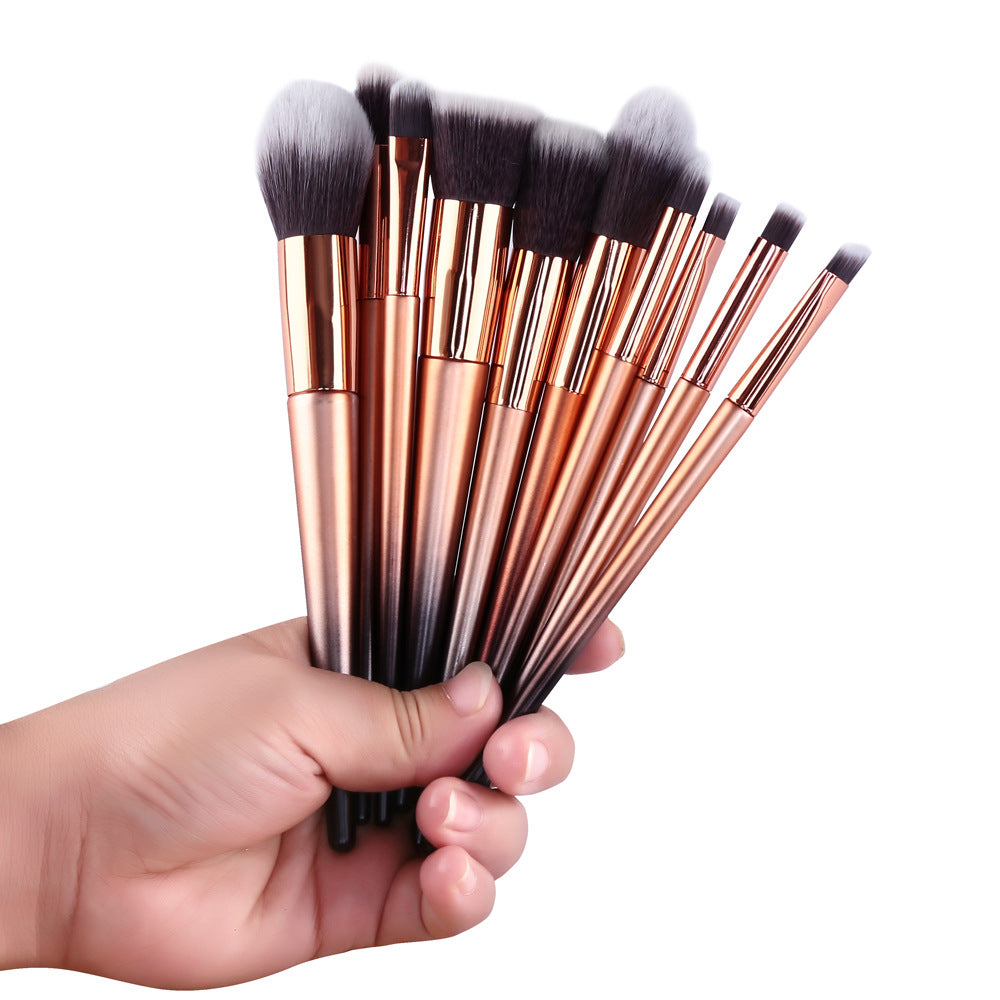 Professional Makeup Brush Set - 12 Piece Vegan & Cruelty-Free Cosmetic Brushes for Foundation, Blending, Eyeshadow - Perfect for Makeup Artists & Beginners at Home or Salon Use