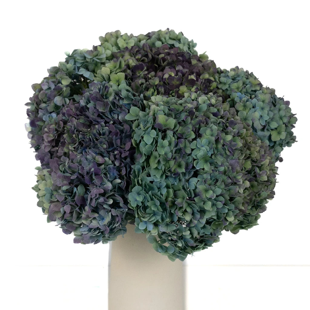 Antique Blue Jumbo Hydrangea Silk Flower - Large Artificial Floral Arrangement for Wedding Centerpieces, Home Decor, and Event Styling