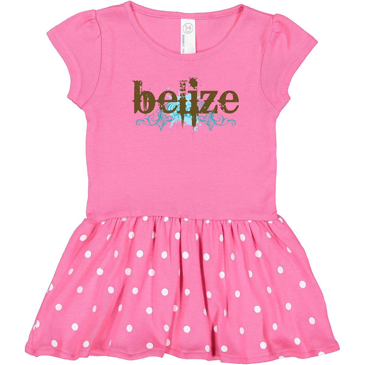 Inktastic Belize Country Grunge Style Toddler Dress - Cute Casual Outfit for Girls, Travel, Vacation & Family Photos