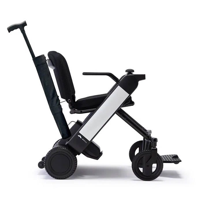WHILL Cane Holder Kit (Model F) - Universal Walking Cane Accessory for Seniors & Mobility Aids - Perfect for Shopping, Travel & Daily Use