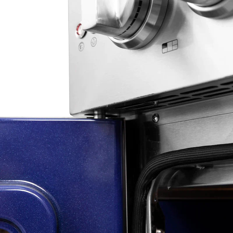 FORNO Massimo 30 Inch Freestanding French Door Gas Range - Stainless Steel FFSGS6439 30