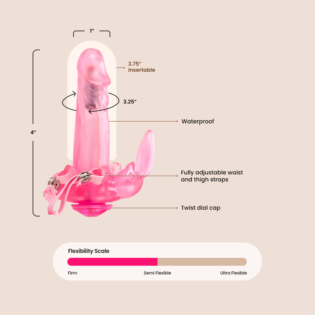 Waterproof Wireless Bunny Wearable Vibrator - Hands-Free Clitoral Stimulator for Women, Rechargeable & Quiet - Perfect for Couples Play, Solo Use & Travel
