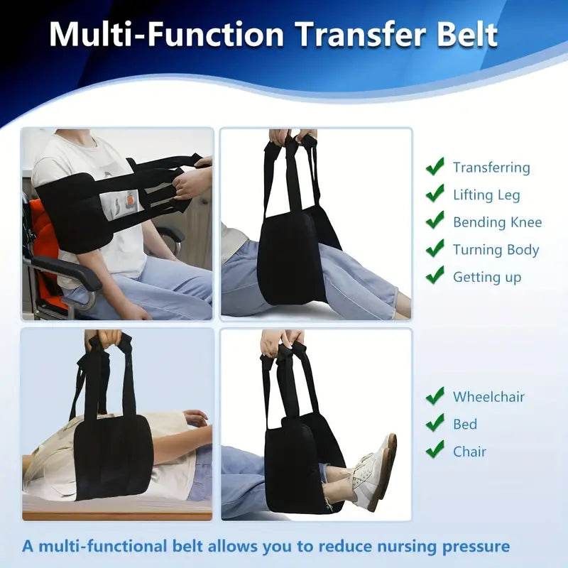 Ultimate Padded Patient Transfer Sling - Heavy Duty Nursing Aid for Elderly Care & Home Healthcare - Perfect for Hospital Beds, Wheelchair Transfers & Mobility Assistance