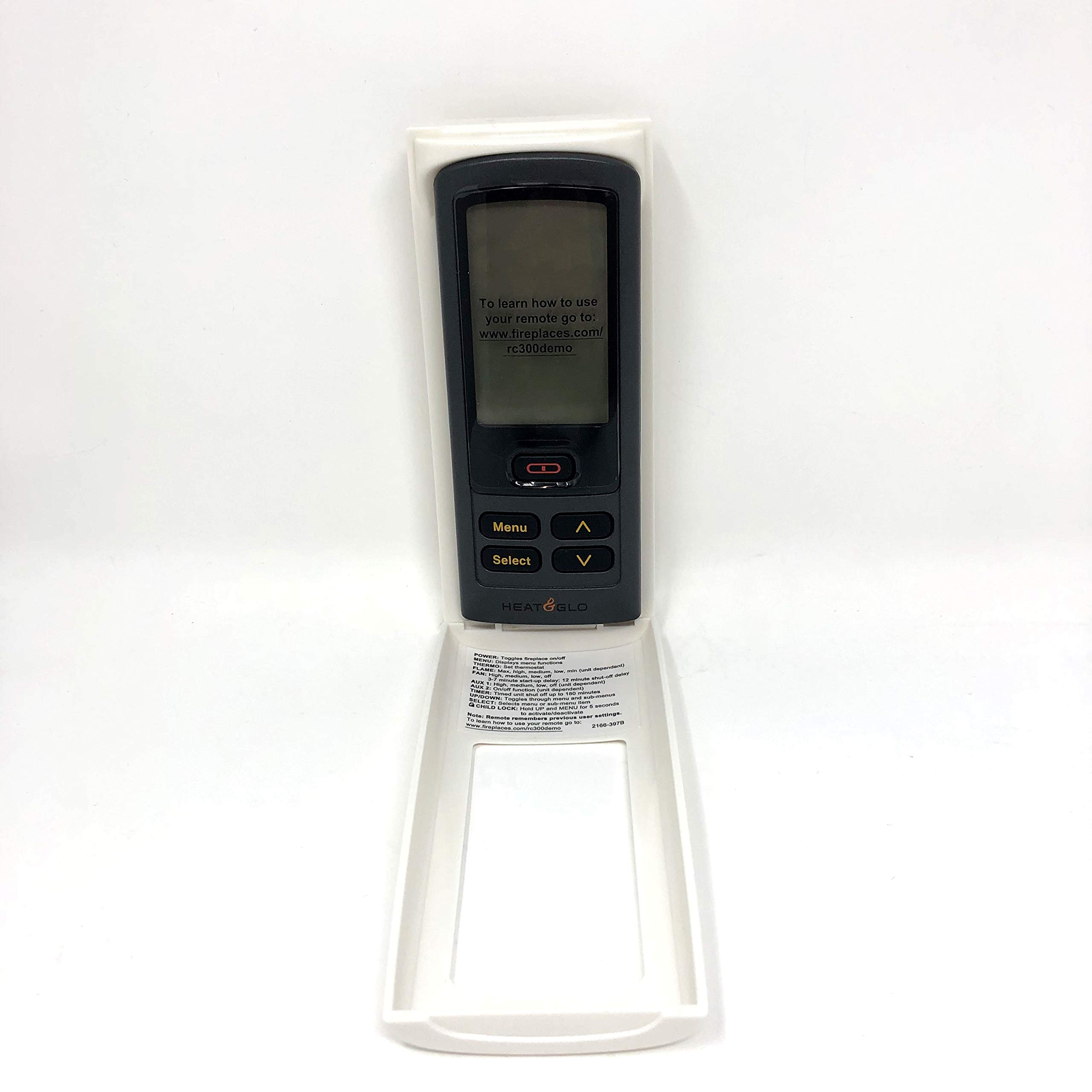 Heat & Glo RC300 Fireplace Remote Control Transmitter (2166-330) - Perfect for Gas Fireplace, Electric Fireplace & Home Heating Systems