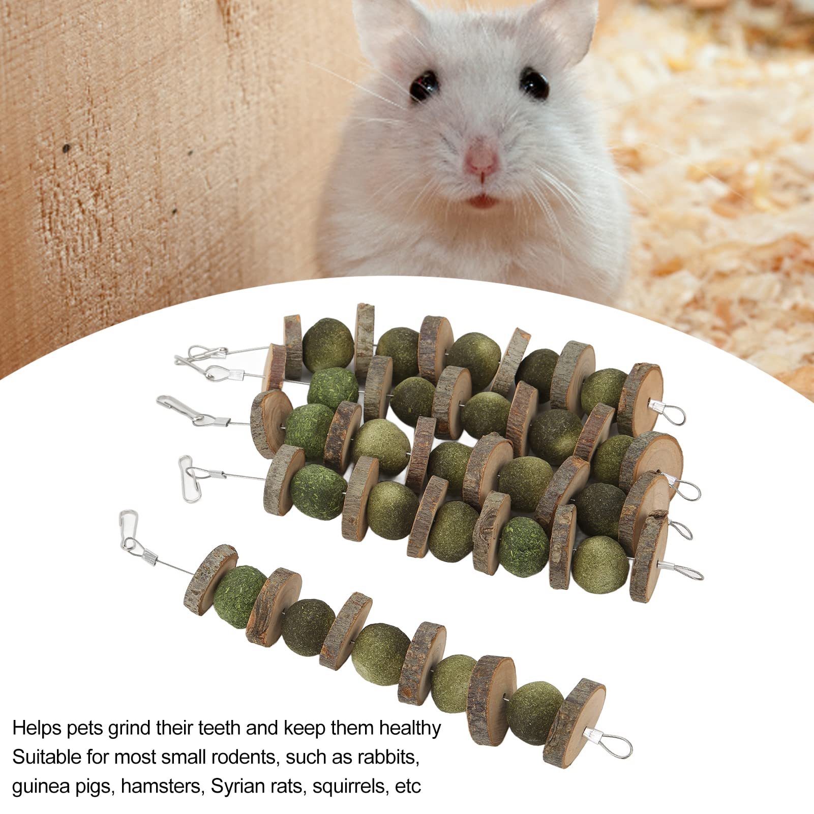 Durable Bunny Chew Toys for Rabbits - Hanging Bite-Resistant Small Pet Chew Toys for Cage & Playtime | Perfect for Teeth Grinding & Stress Relief