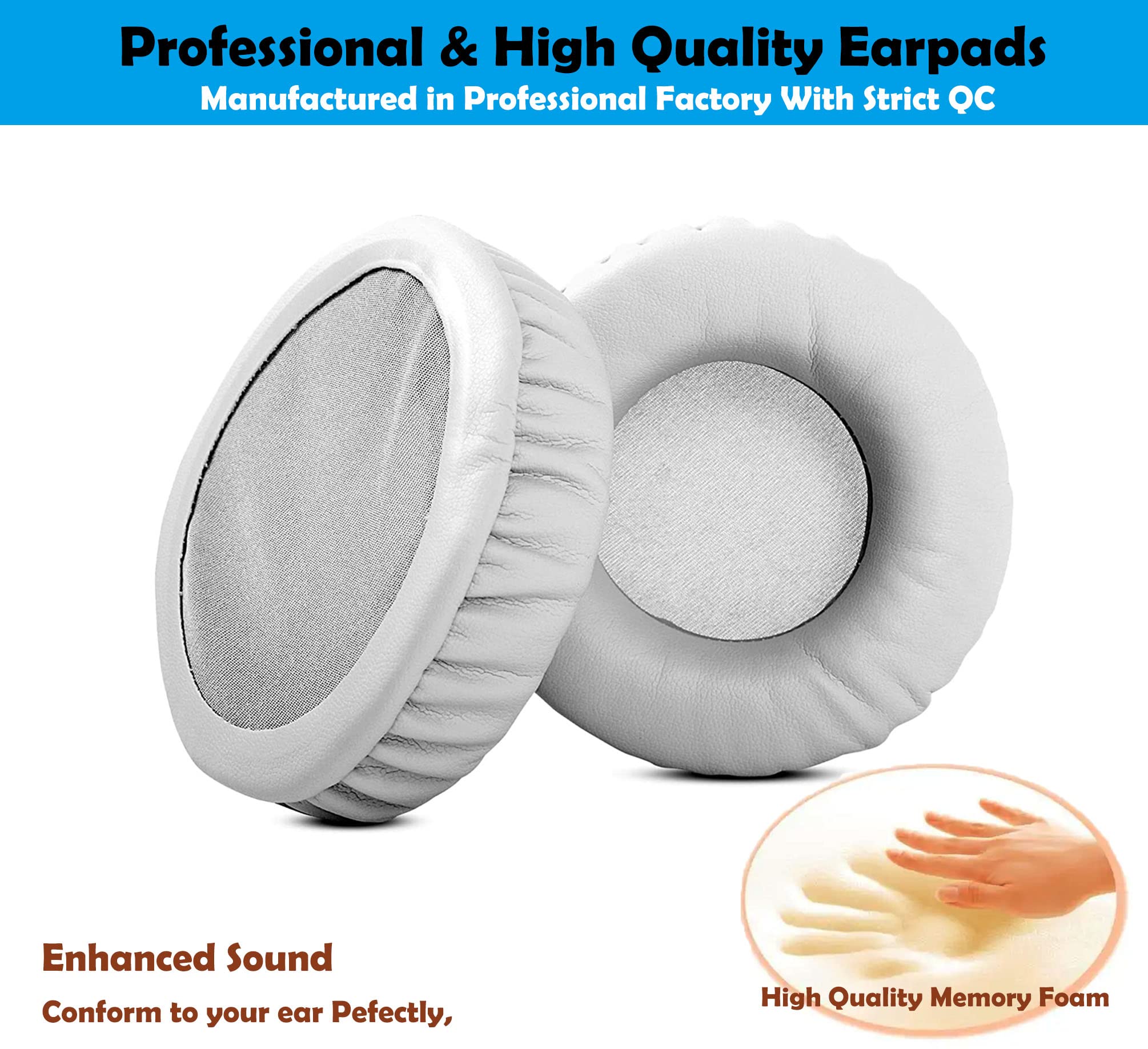 Premium Replacement Earpads for Urbanears Flat Over-Ear Headphones - Soft Memory Foam Cushions for Enhanced Comfort - Perfect for Gaming, Music & Office Use