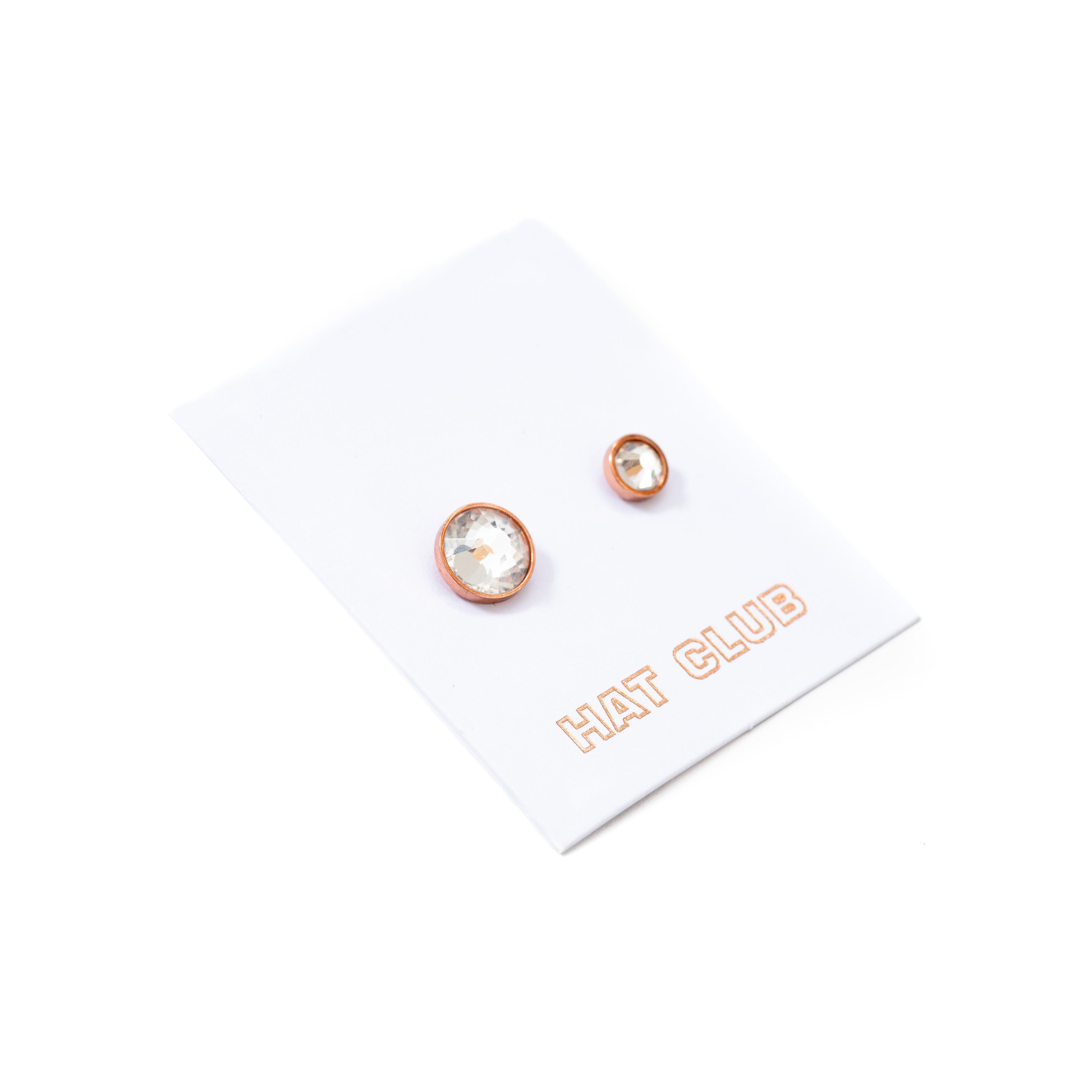 Rose Gold Diamond Studs Hat Pin - Elegant & Stylish Accessory for Hats, Caps, and Fashion Outfits