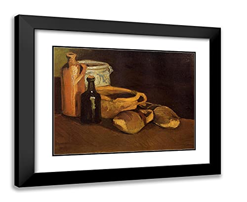 Black Modern Wood Frame with Double Matting
