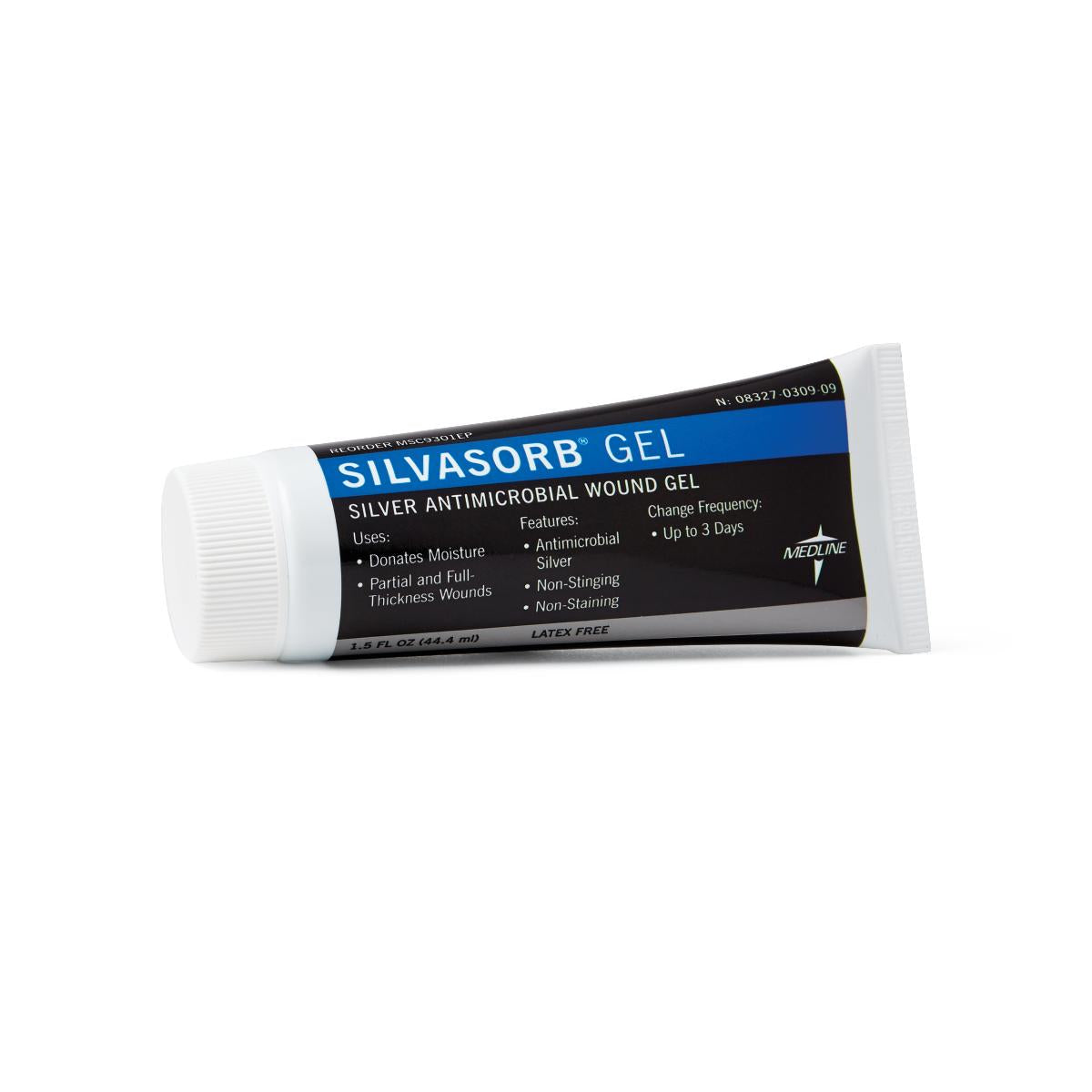 SilvaSorb Silver Antimicrobial Wound Gel - Fast Healing for Cuts, Burns & Abrasions - First Aid Essential for Home, Travel & Emergency Kits
