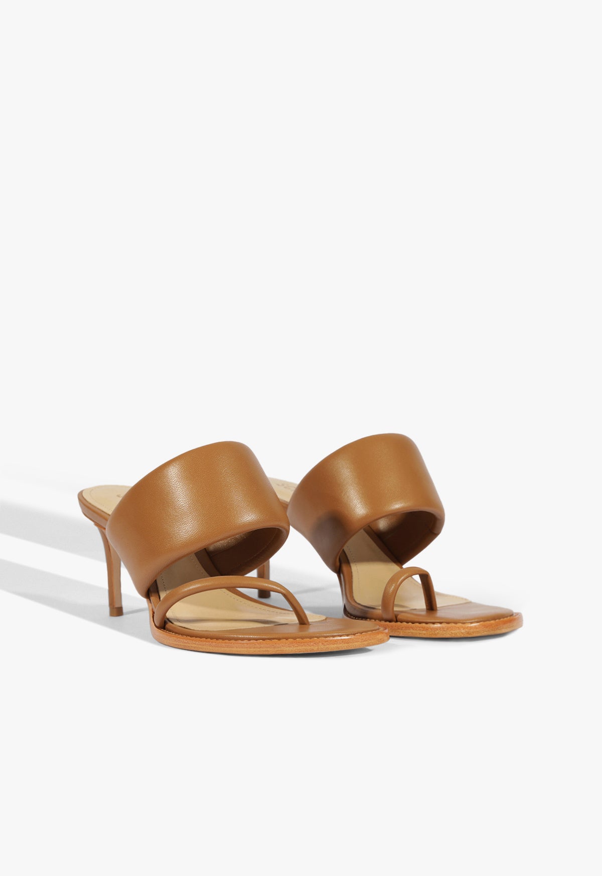 Alba Leather Sandal with 2.5 Inch Mid Heel - Women's Comfortable Strappy Sandals for Summer, Beach, and Casual Outings