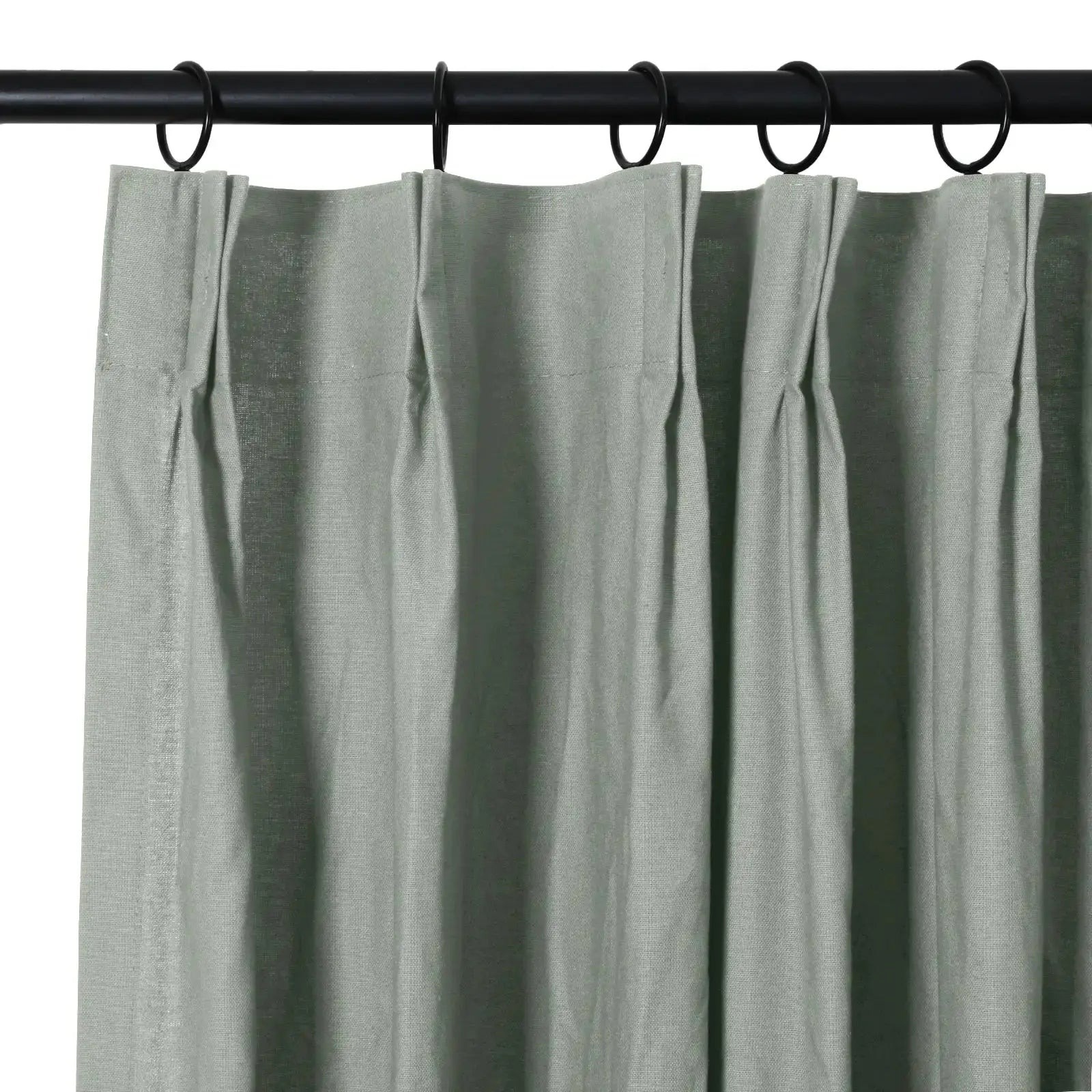 100% Cotton Drapery Pleated Curtains for Living Room & Bedroom - Andy Home Decor Blackout Window Treatments for Thermal Insulation & Light Blocking