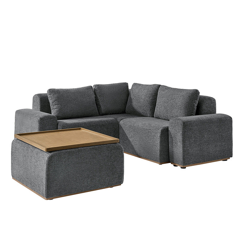 Premium Terra Cloud Sofa with Built-in Table - Modern Comfort for Living Room, Lounge & Outdoor Relaxation