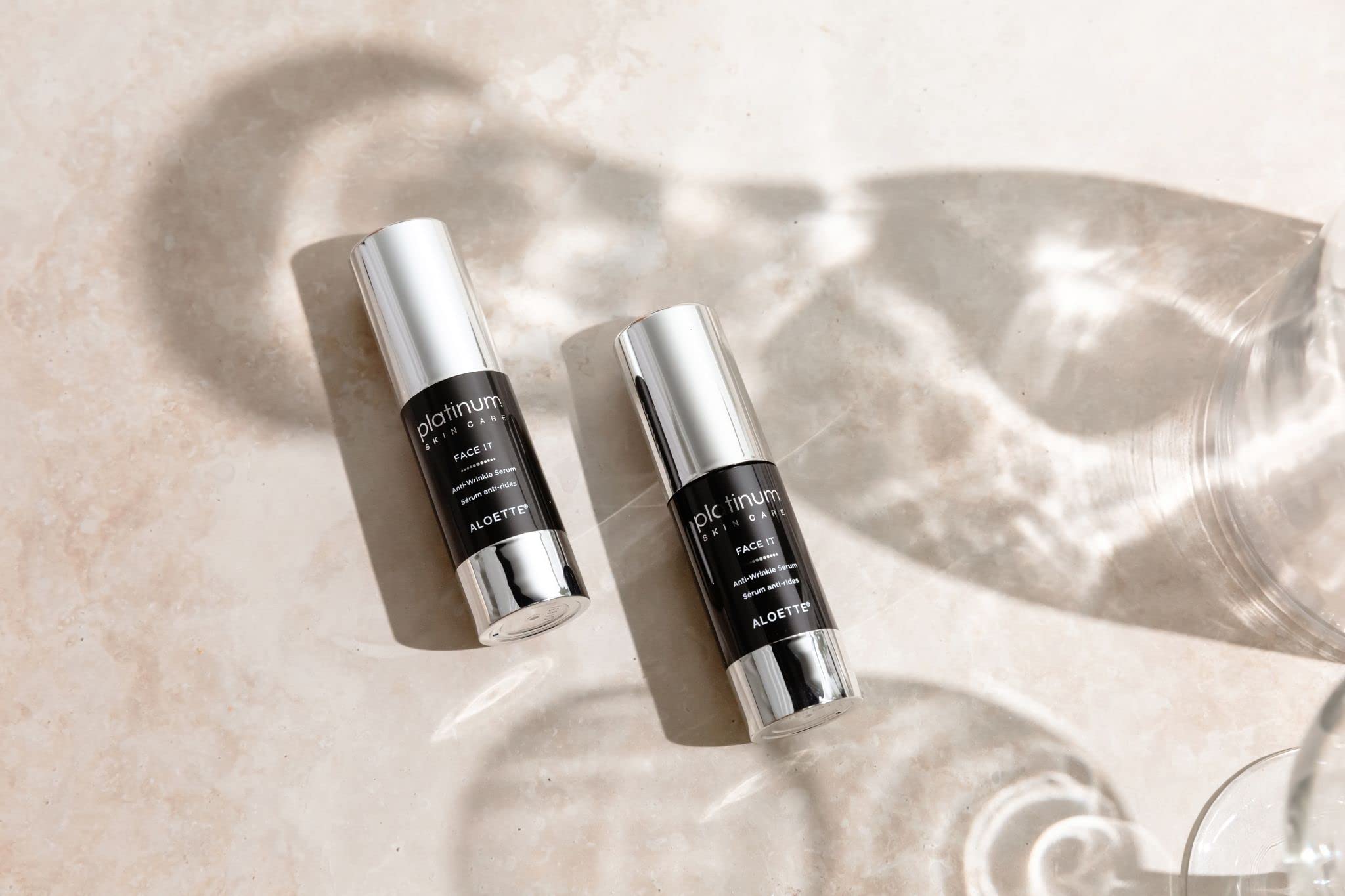 ALOETTE FACE IT Anti-Wrinkle Serum for Women - Hydrating & Firming Facial Treatment - Reduce Fine Lines & Wrinkles - Day & Night Use for Youthful Skin