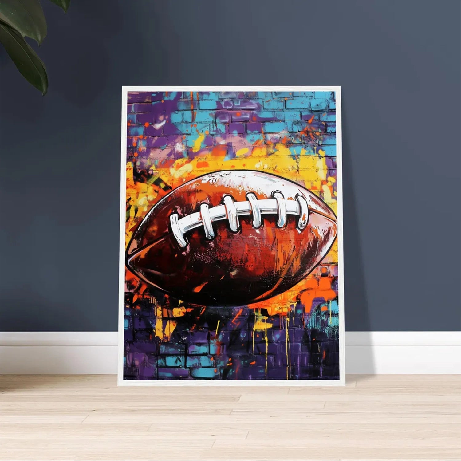 American Football Sports Art Painting Canvas Wall Decor #SA002 - Perfect for Game Room, Man Cave, and Sports Fan Gifts