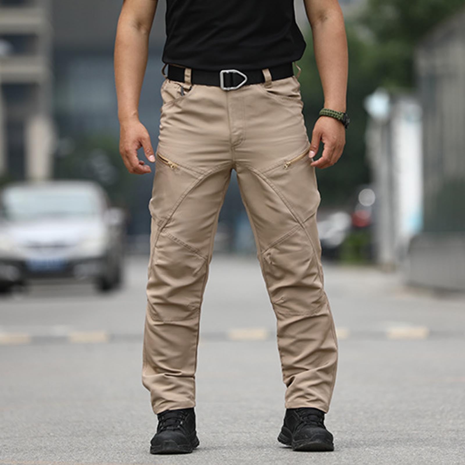Men's Ripstop Tactical Pants - Water Resistant Stretch Cargo Pants for Hiking, Work & Outdoor Activities with Multiple Pockets | Durable & Comfortable for Adventure, Camping & Daily Wear