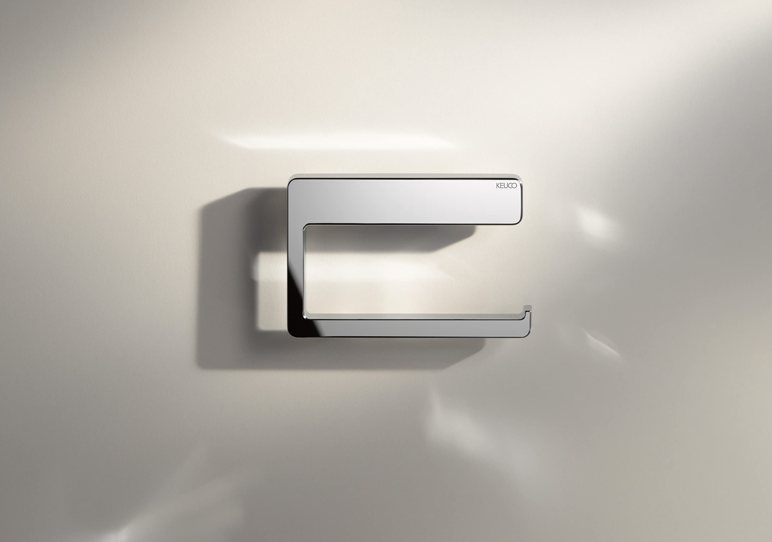 12762010000 Chrome Toilet Paper Holder - Wall Mounted Bathroom Tissue Roll Dispenser for Home, Office, and RV Use