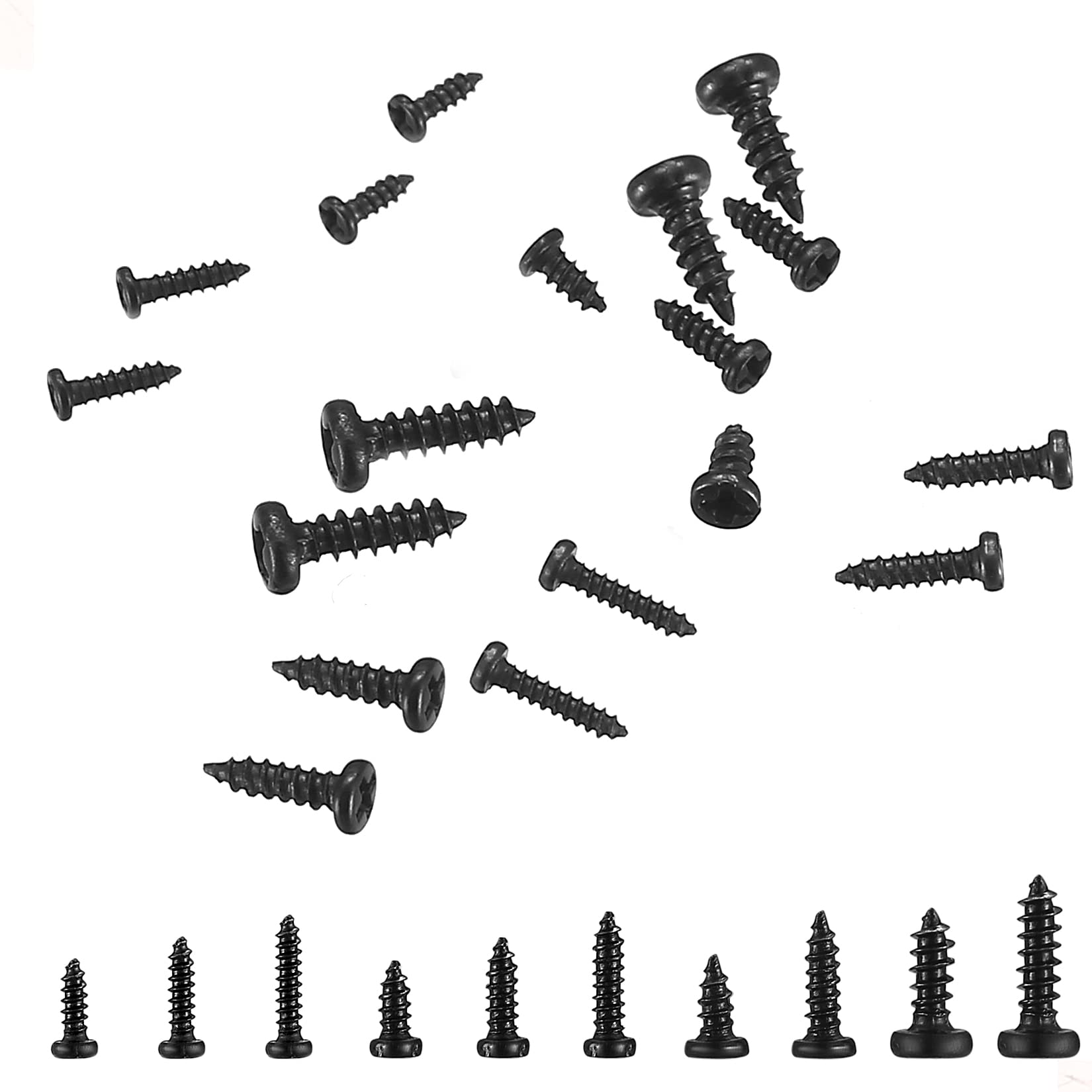 1000 Pcs Small Pan Head Screws Assortment Kit - Micro Self-Tapping Machine Screws for Glasses, Watches, Phones & Electronics Repair | Perfect for DIY, Jewelry Making & Precision Device Maintenance