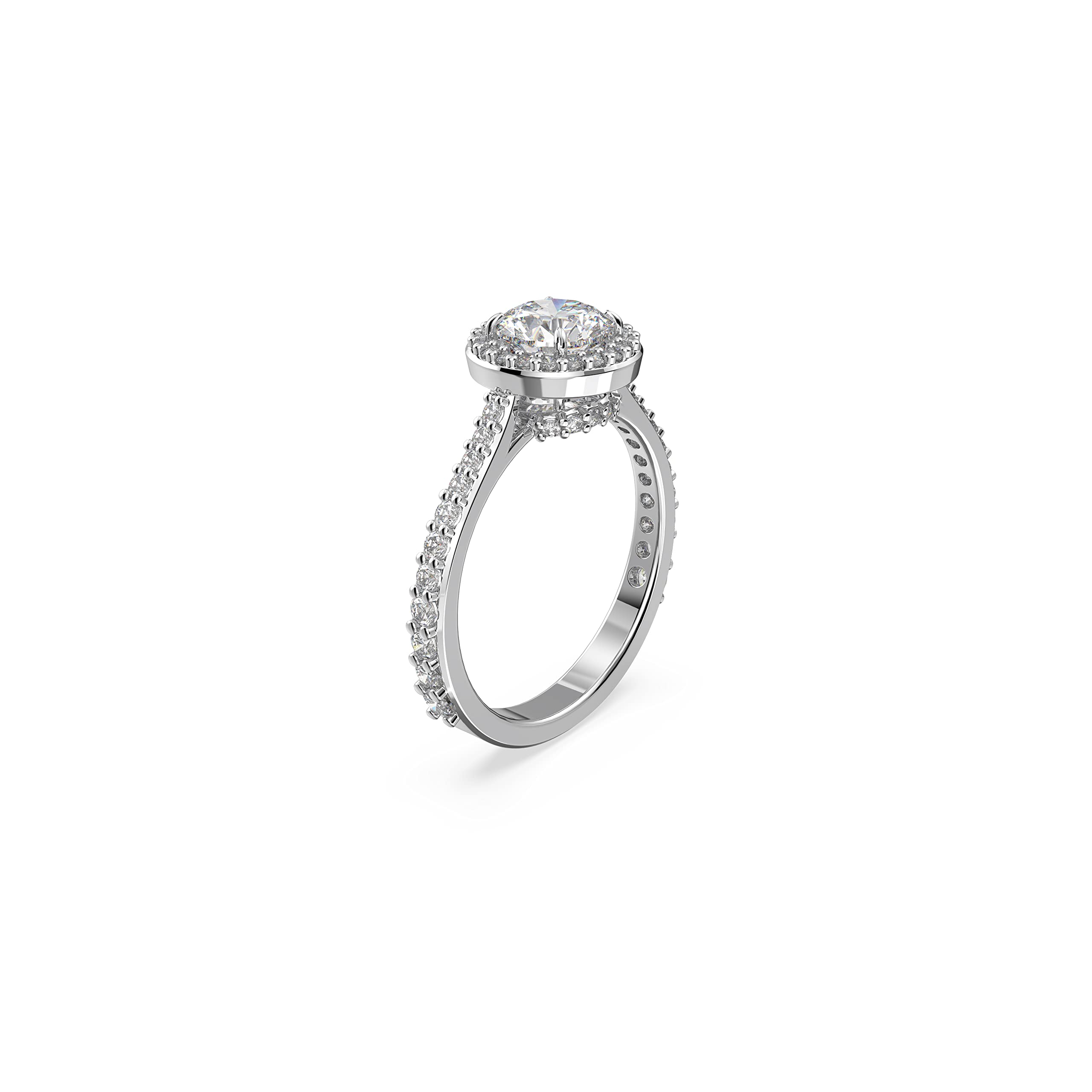 Swarovski Constella Cocktail Ring - Clear Pavé Crystals for Evening Parties
