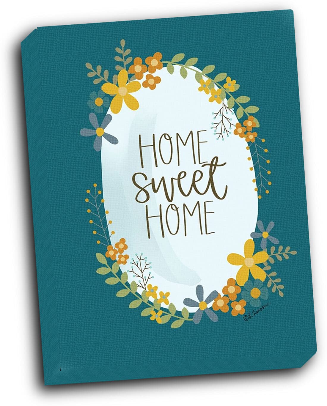 Wallsthatspeak Home Sweet Home 16x20 Inch Gallery Wrapped Canvas Wall Art - Perfect for Living Room, Bedroom & Home Decor
