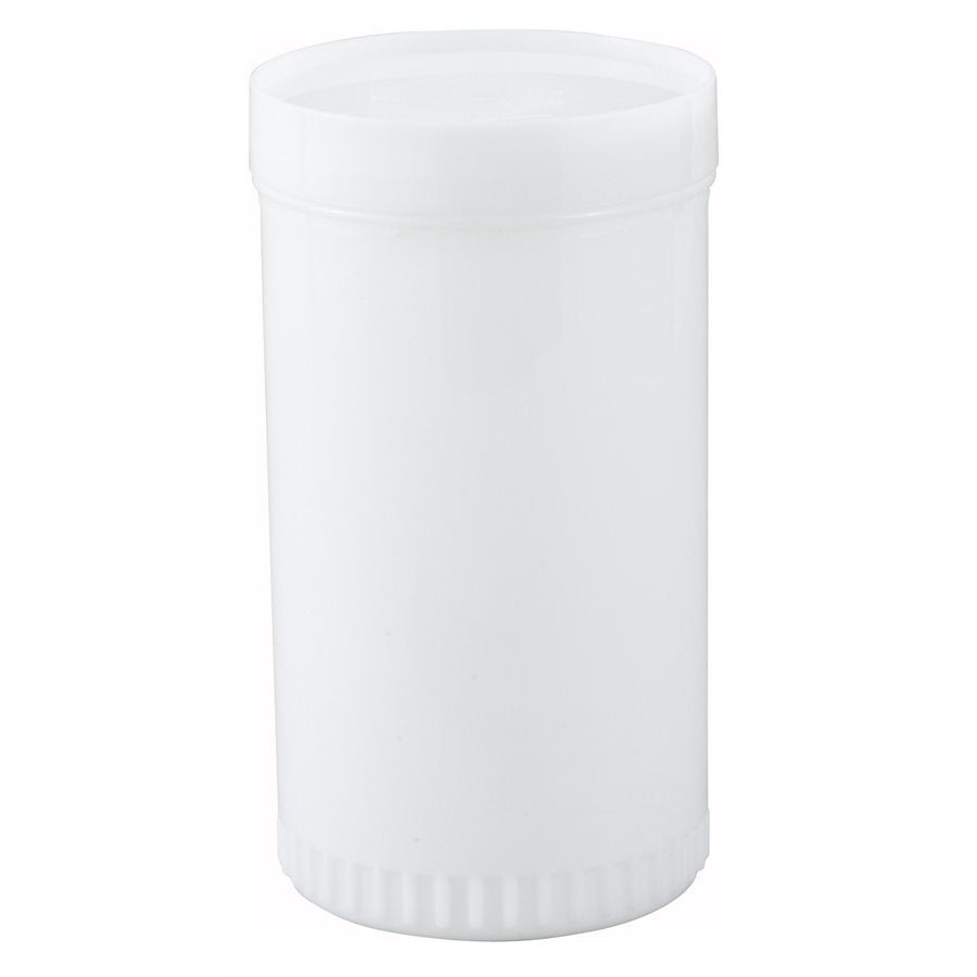 Winco 2 Quart (2 Qt) White Liquor and Juice Pouring Bottle - Perfect for Bars, Restaurants, and Home Cocktail Making