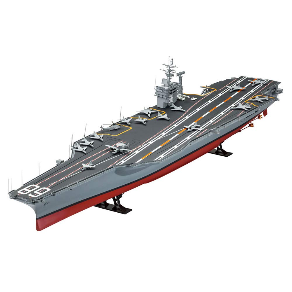 1/350 Scale USS CVN-68 Nimitz Aircraft Carrier Plastic Model Kit - 37.4