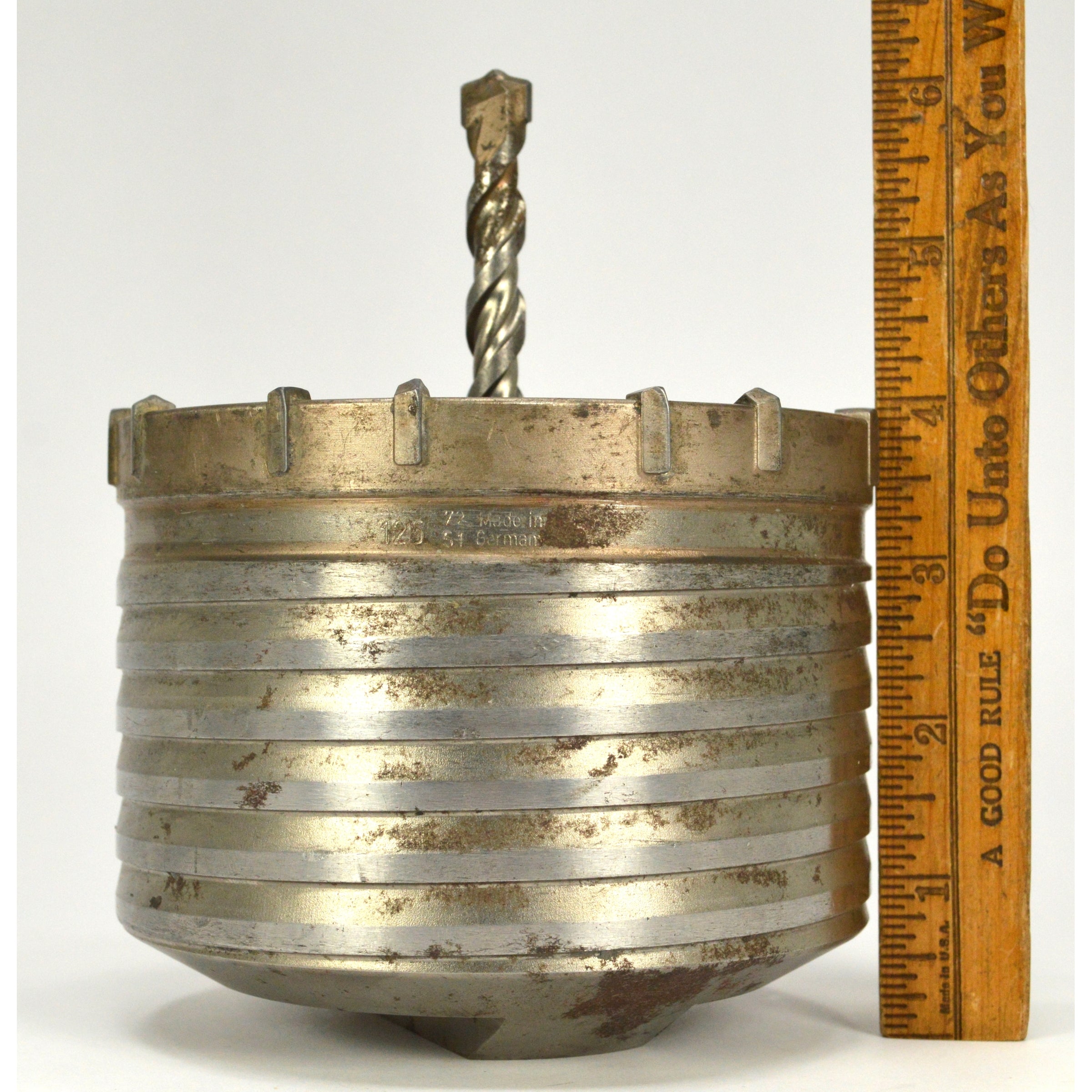 POWERS FASTENERS CORE BIT 5 DIA x 4 DEEP (Catalog No. 00576) - Used Drill Bit for Concrete, Masonry & Tile - Perfect for Construction, Renovation & DIY Projects