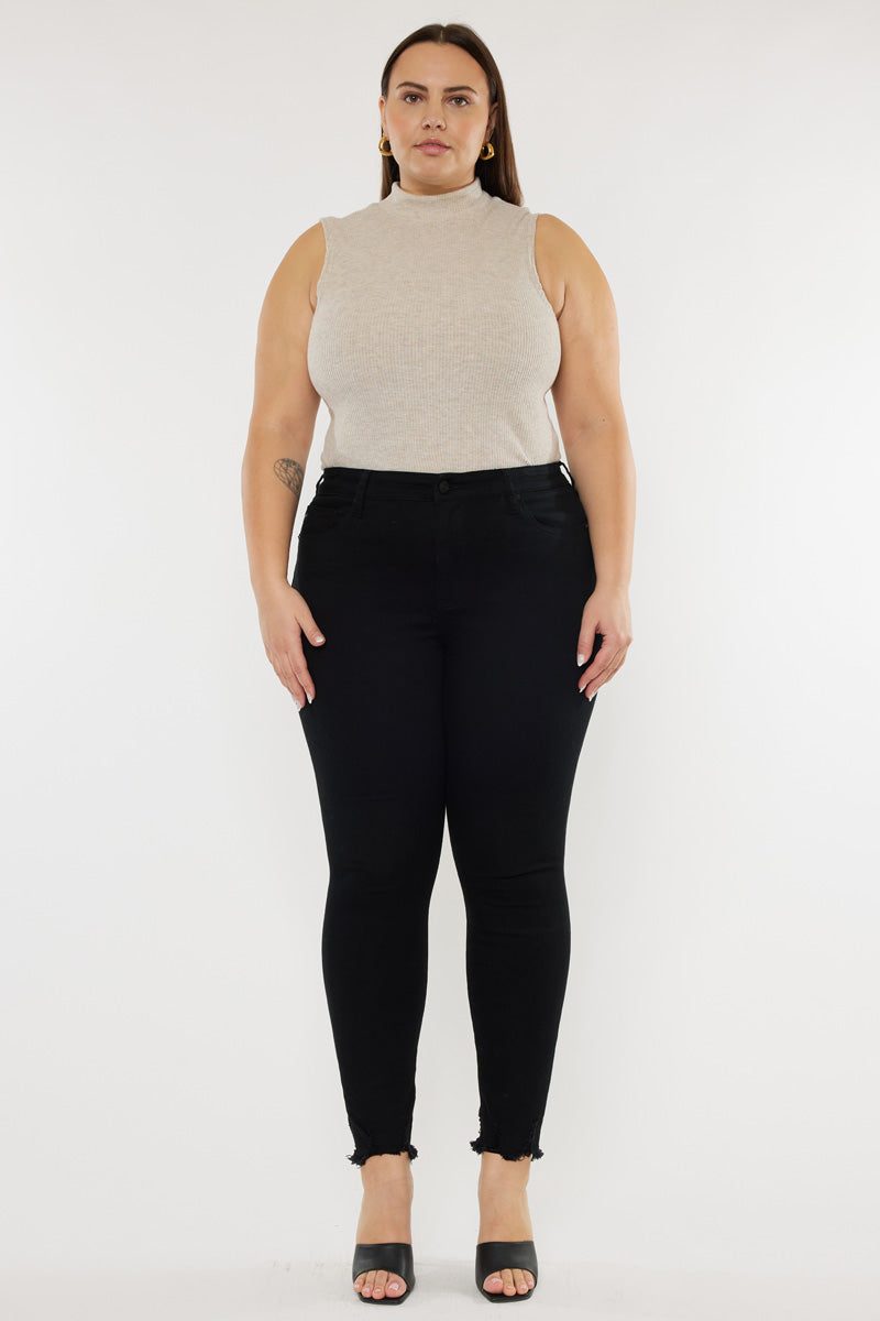 Journey Ultra High Rise Ankle Skinny Jeans for Women - Plus Size 14-24, Stretch Denim, Comfort Fit - Perfect for Casual Wear, Date Night & Office Outfits
