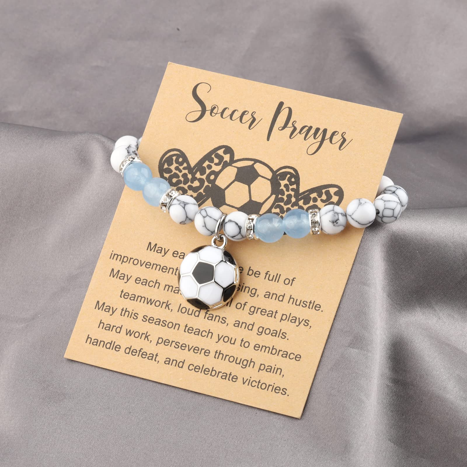 MYOSPARK Soccer Girl Bracelet - Inspirational Soccer Jewelry Gift for Women Players, Fans & Team Members - Perfect for Games, Training & Soccer Enthusiasts