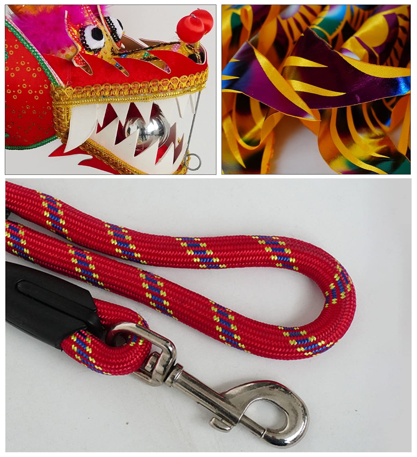Chinese New Year Fitness Dragon Dance Ribbon Streamer - 10m/33ft Long Colorful Throw Streamer for Outdoor Exercise, Backyard Play, Park & Lawn Activities - Perfect Gift for Parents & Kids