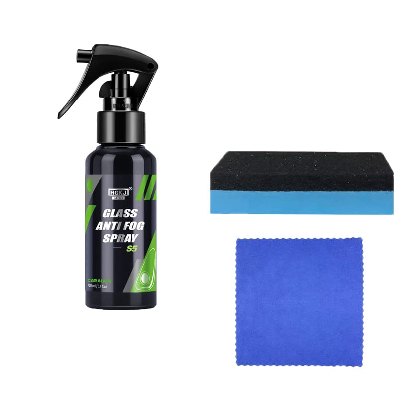 Premium Car Glass Anti-Fog Spray - 100ML Windshield Defogger for Cars, Windows & Mirrors | Long-Lasting Fogproof Coating Agent | Ideal for Winter Driving, Car Detailing & Fog Prevention (AUTO-S5)