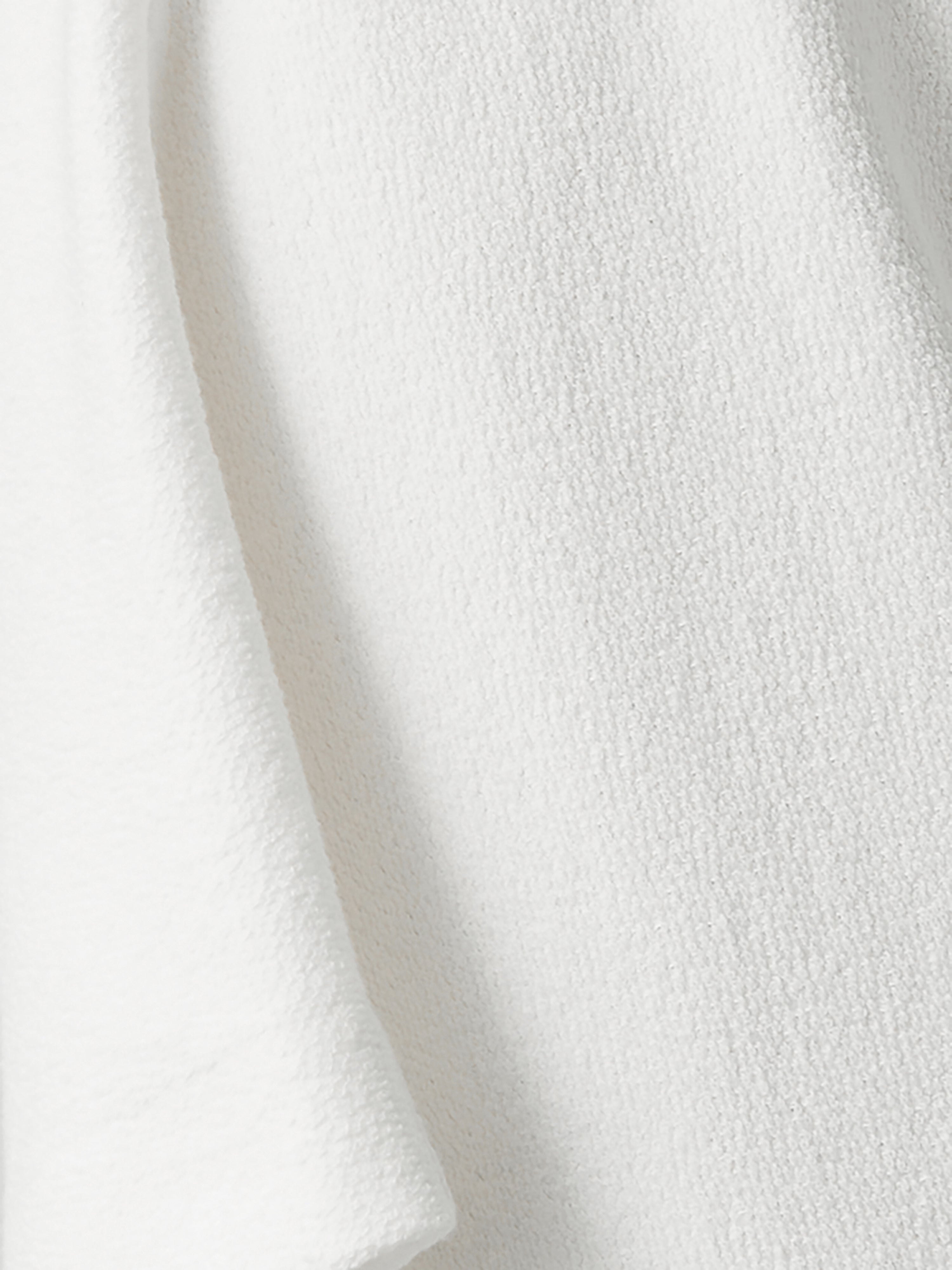 Stylish Textured Jersey Top for Women - Soft & Comfortable White T-Shirt - Perfect for Casual Wear, Layering & Everyday Outfits